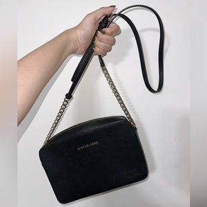 Michael Kors black crossbody shoulder bag
